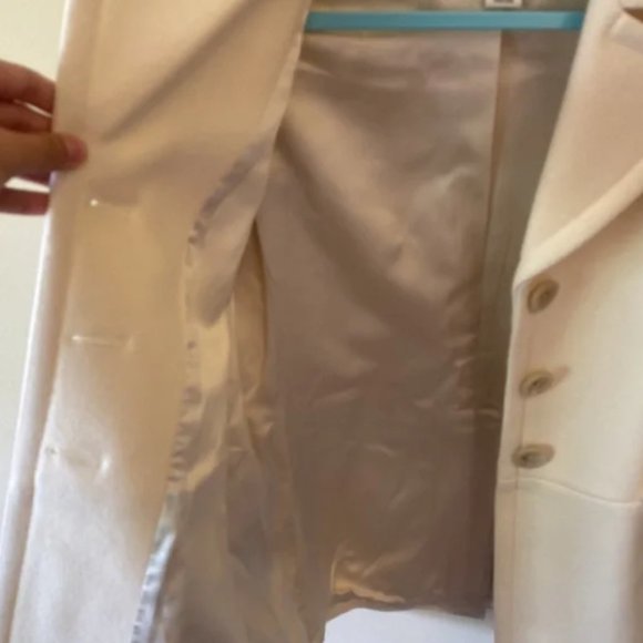 Banana Republic Cream Wool Coat - Picture 7 of 11